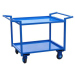 Heavy duty industrial trolley double layers warehosue logistic utility hand trucks