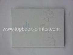 print varnished cloth cover silver stamping hardcover or hardbound photobooks