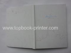 print varnished cloth cover silver stamping hardcover or hardbound photobooks