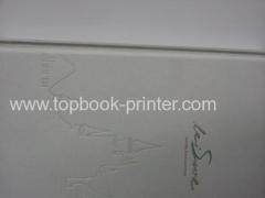 print varnished cloth cover silver stamping hardcover or hardbound photobooks