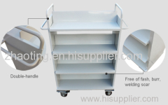 Mobile library book trolley Double-sided sloped-shelf book truck