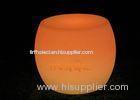 DMX Control Plastic Light Up Chair Drum Shape / Outdoor LED Lighting Lounge