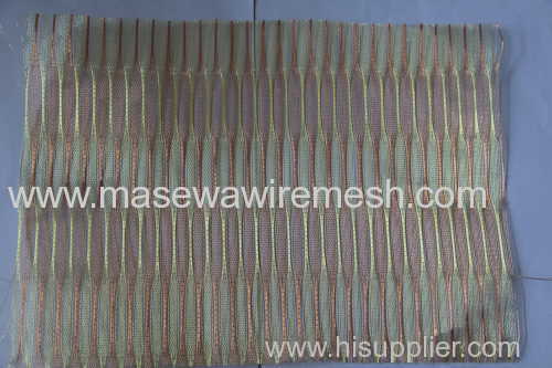 leaf shape wall decorative mesh brass mesh