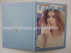 personalized size varnished paper cover spot UV coating case bound hardcover book printing