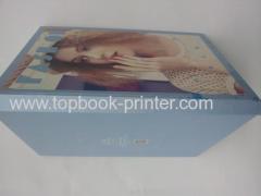 personalized size varnished paper cover spot UV coating case bound hardcover book printing