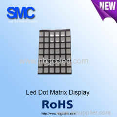 6*7 standard led dot matrix for indication for display