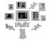 12 pcs one set plastic injection photo tree frame No.CY0004