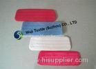 SGS Red Blue Microfiber Mop Pads , Flat Mop Head for Marble Flooring