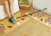 Yellow Machine Washable Household Chenille Carpets , Baby Play Mat 200g/pcs
