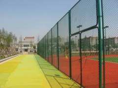 Chain link mesh fence