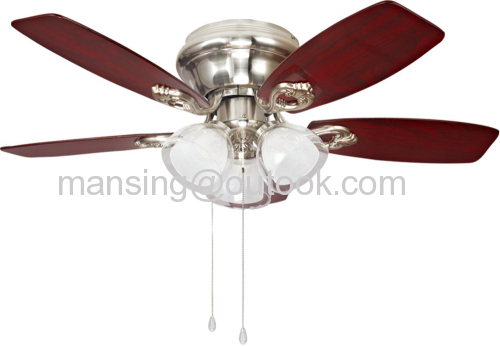 42"decorative ceiling fan with light