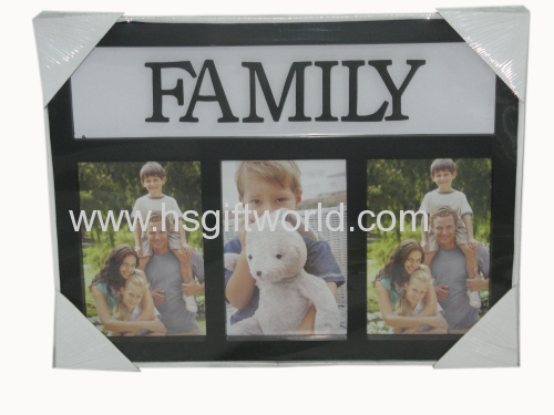 3 opening plastic injection photo frame No.BH0016A