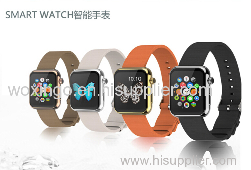 Smartwatch with pedometer bluetooth and camera