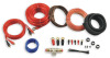 4GA amplifier wiring kit with clear red power cable