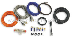 clear red power cable 8ga amplifier wiring kit