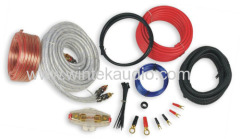 8GA Amplifier wiring kits with clear RCA cable