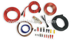 8GA Amplifier wiring kits with clear RCA cable