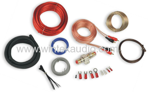 8ga amplifier install kit with blue RCA cable