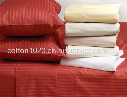 T400 stripe red 100% cotton