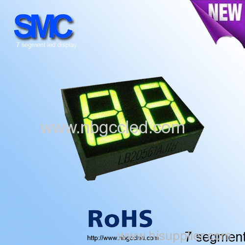 7 Segment LED Display black surface 0.4 inch 2 digit led display