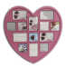 13 opening heart plastic injection photo frame No.KH0020