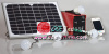 Solar charger kit set with 4 pieces light bulb and battery backup