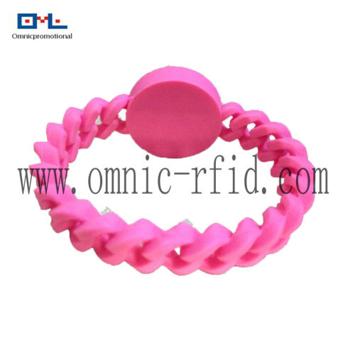 New design RFID Silicone bracelet Twist