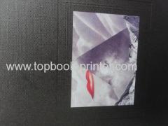 Top-level embossed paper cover embossing&debossing clothes magazine soft binding book printer