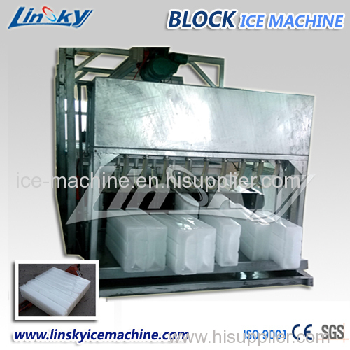 10 ton/day brine refrigeration block ice making machine