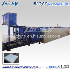 10 ton/day brine refrigeration block ice making machine