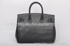 2015 100% cow leather fashion bags with ostrich print