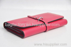 2015 wholesale price branded lady wallets with 3 fold