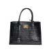 2015 nature croc leather hand bags with 4 color option