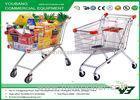 Four Wheeled High Capacity Supermarket Shopping Trolley , retail shopping carts