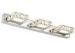 Indoor Chrome Wall Crystal Bathroom Lighting Vanity Fixture 18"