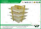 4 Upright supermarket display shelf , metal gondola cosmetic stand display