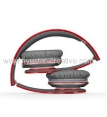 Beats Solo HD Over-Ear Headphones Red With Mic Remote Control On Cable