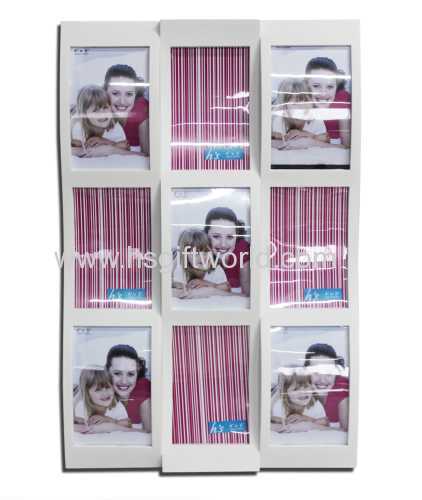 9 opening plastic injection photo frame No.HT4609