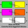 My Style Color Eggshell Stickers in Blanks High Quality Egg Shell Tags for Arts Graffiti