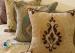 Patterned Embroidery SuperfineChenille Cushion For Sofa , Chenille Pillow