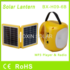 LED solar lantern with radio usb sd