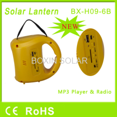 LED solar lantern with radio usb sd