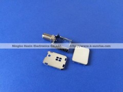 rf connector with shielding cans
