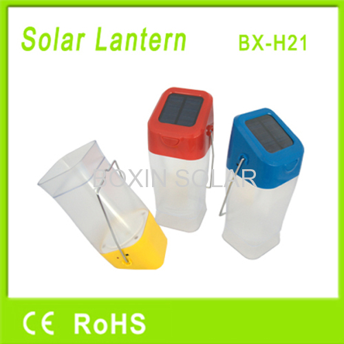 Portable solar led lamp for camping