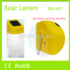 Portable solar led lamp for camping