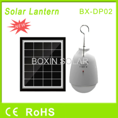 Portable solar hanging lantern for camping
