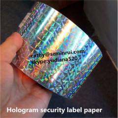 Hot sale self adhesive holographic paper roll