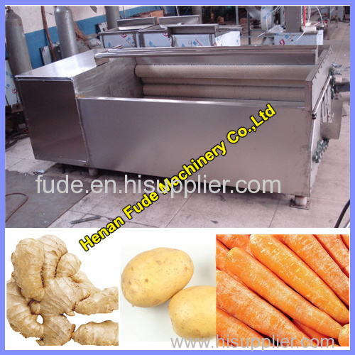 Multifunction ginger cleaning and peeling machine