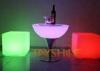 Multifunction Polyethylene Green LED Bar Tables DC12V / Outdoor Bar Table And Chairs