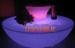 Large PE Illuminated LED Cocktail Tables With 16 Single Colors For Bar / Wedding